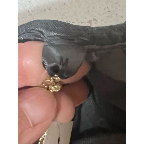 NWT Belle France Boho Gray Beaded Sweater Tunic Made in Italy w/ crocheted Hem M - Picture 11 of 15